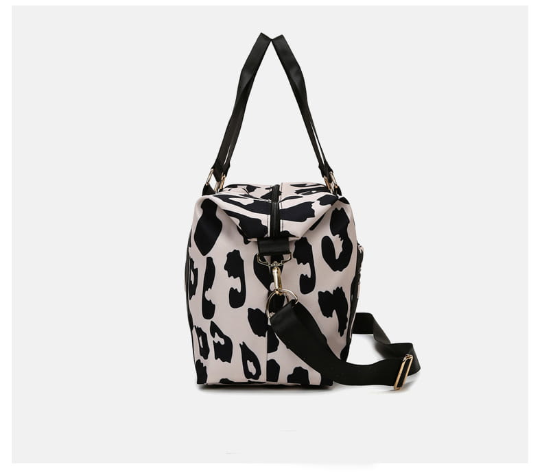 Women Travel Duffel Bag Cow Pattern Handbag