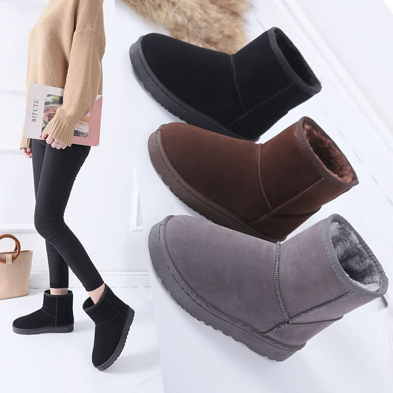 Snow Boots Winter Faux Fur Women Shoes.