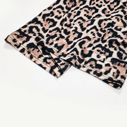 Leopard print camisole dress.