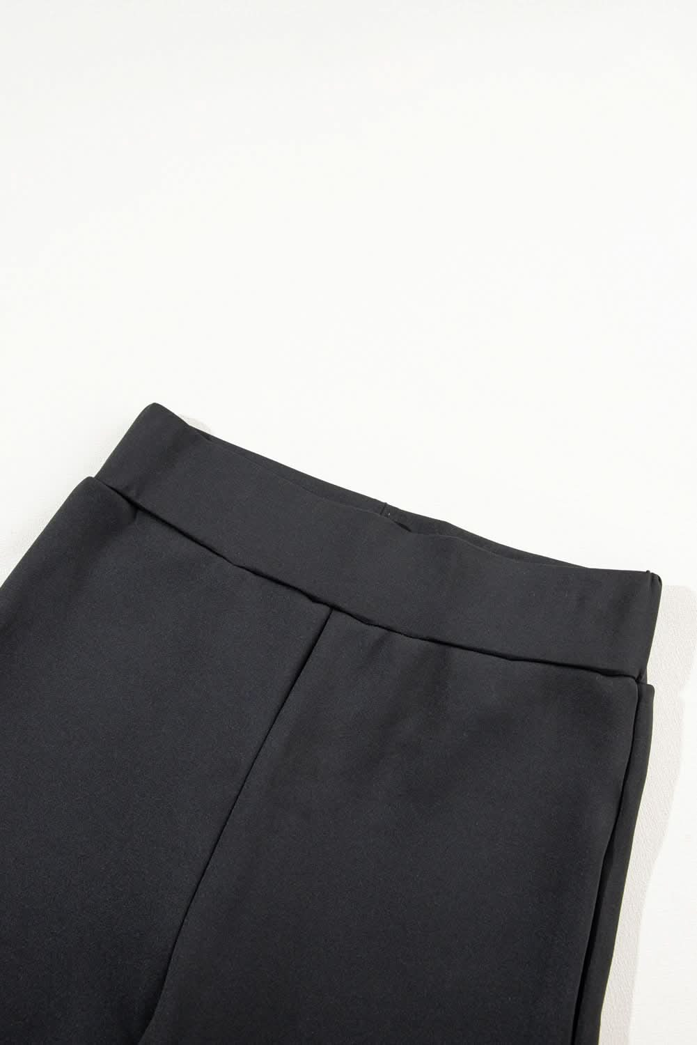 Black Fleece Lining Winter Thermal High Waist Leggings.