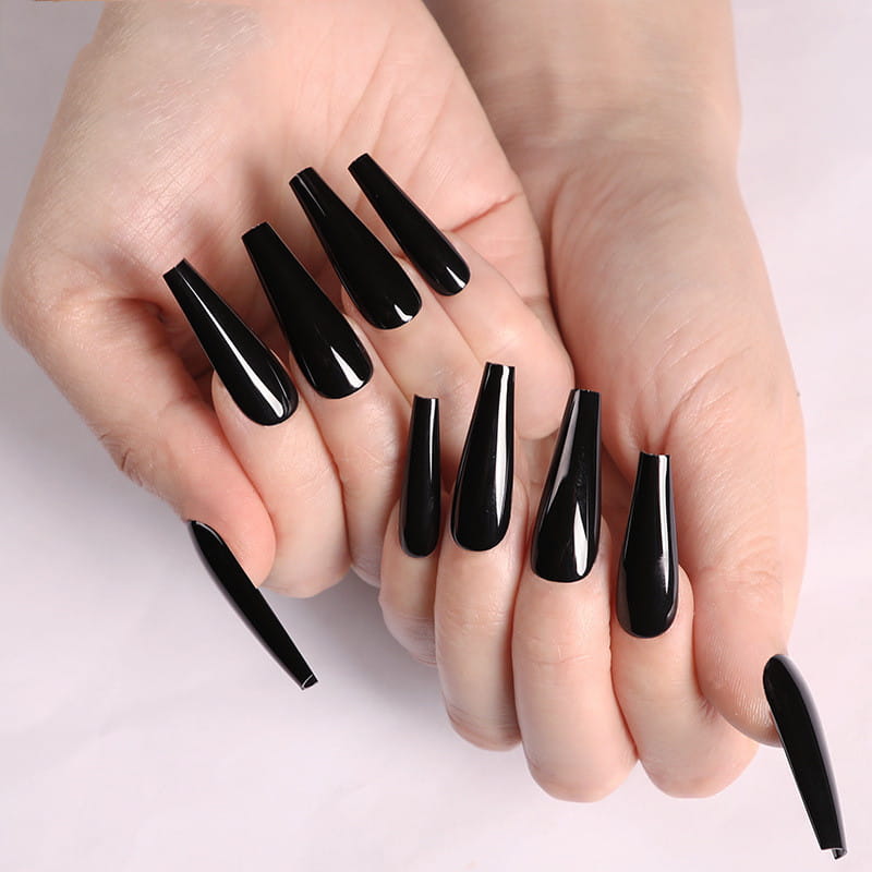 Nail Art Long Coffin Fake Nails