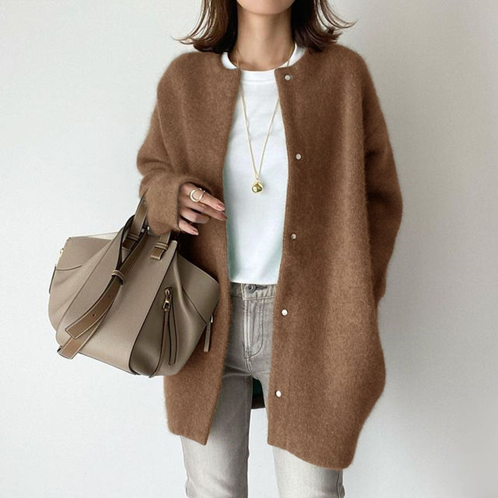 Cardigan Fashion Solid Color Coat Jacket Autumn