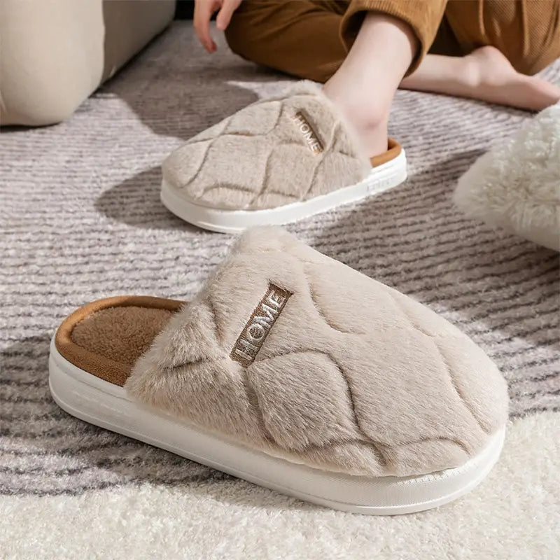 Plush Slippers Winter For Women