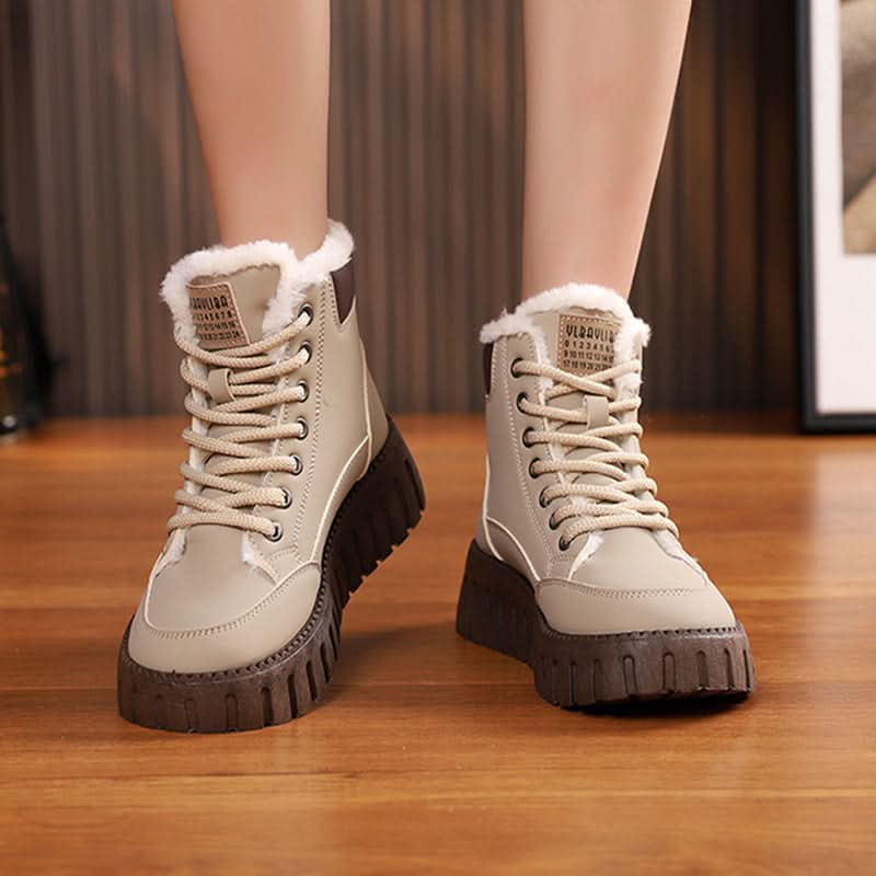 Ins Lace-up Snow Boots.