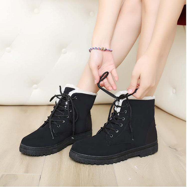 Winter Snow Boots With Warm Plush Ankle Boots