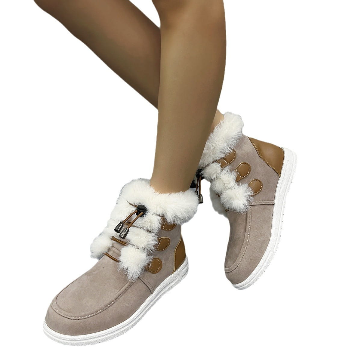 Fashion Suede Fleece Snow Winter Boots