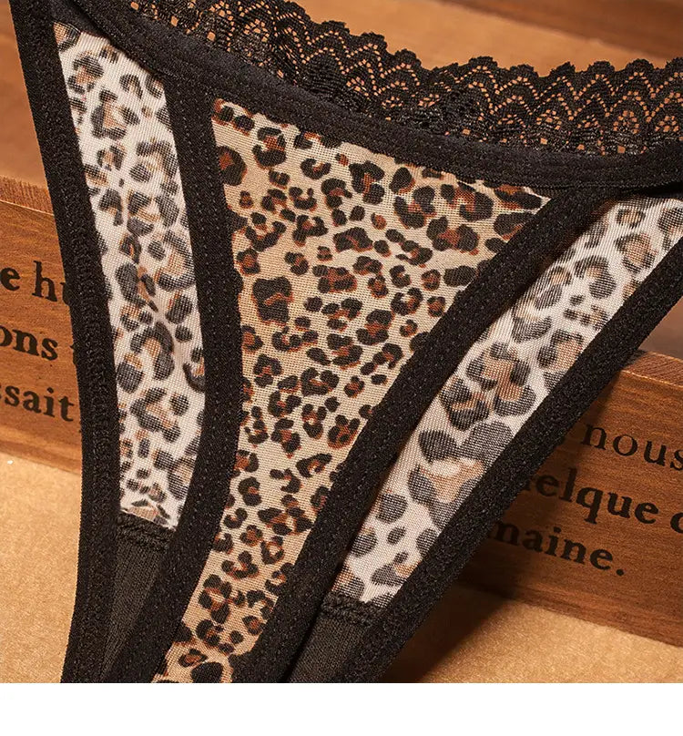 Classy Women’s Personalized Leopard Print Underwear