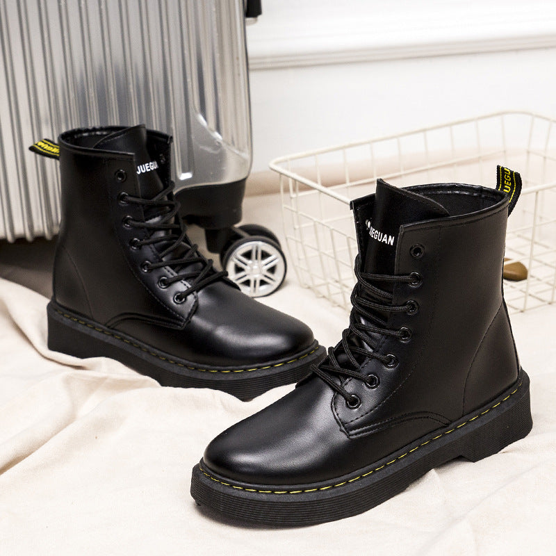 Comfortable Platform High-top PU Women's Dr Martens Boots