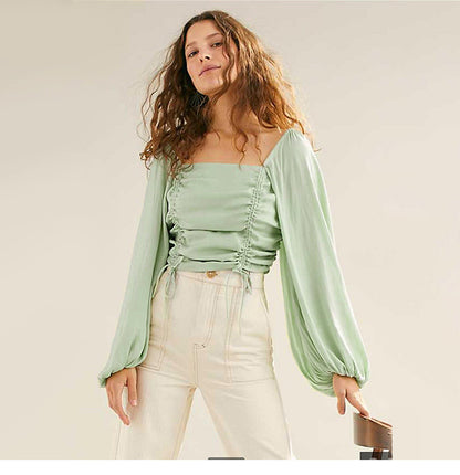 Matcha green shirt women