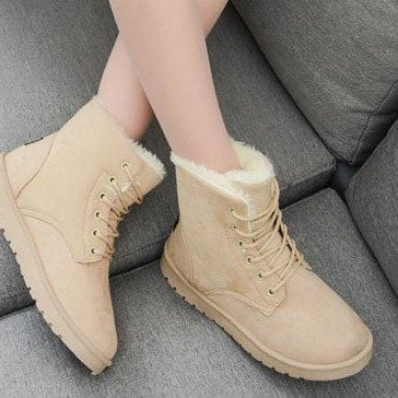 Snow Boot for Woman Ankle Warm Plush Insole