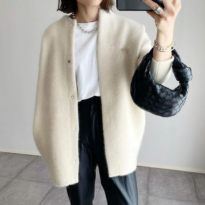 Cardigan Fashion Solid Color Coat Jacket Autumn