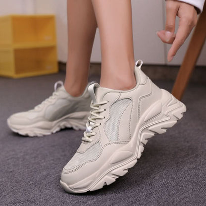 Women Fashion Mesh Breathable Casual Sports Shoes.