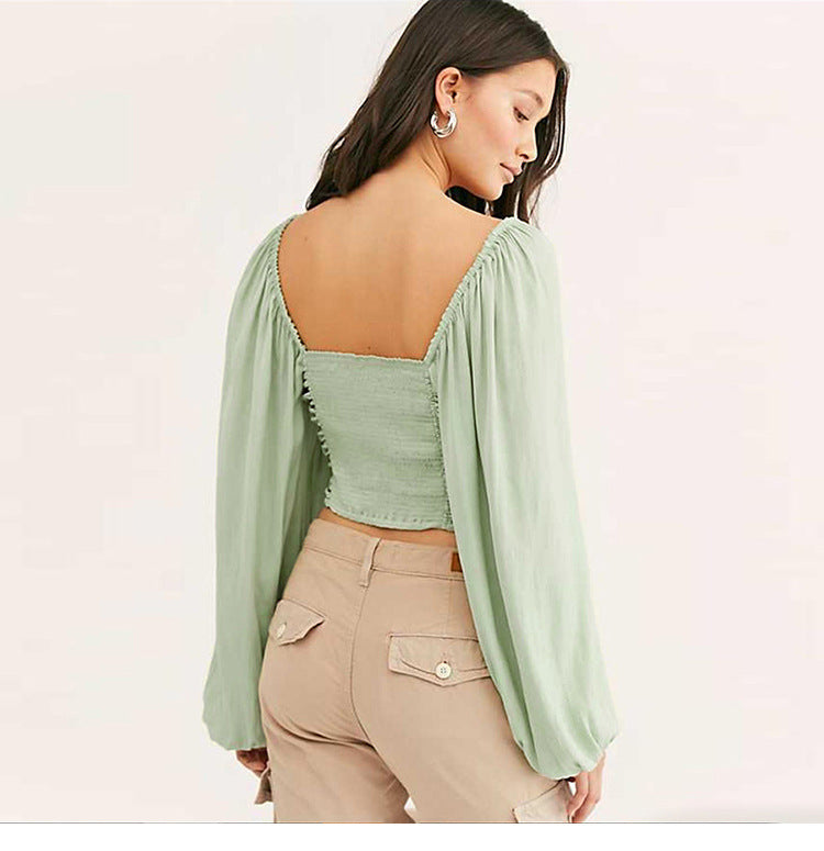 Matcha green shirt women