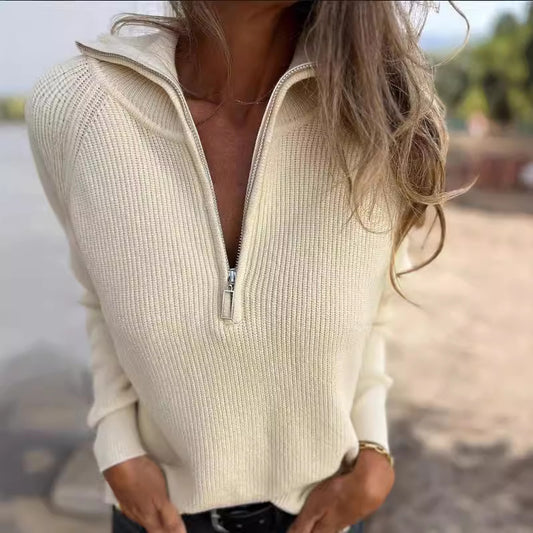 New Casual Solid Color Sweater For Women