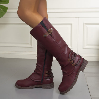 Women's High-top Fashion Leather Boots