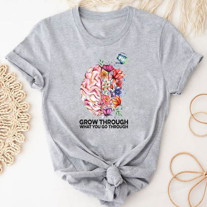 Women's Coffee Cartoon Printed Clothing Top.