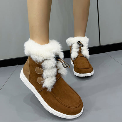 Fashion Suede Fleece Snow Winter Boots