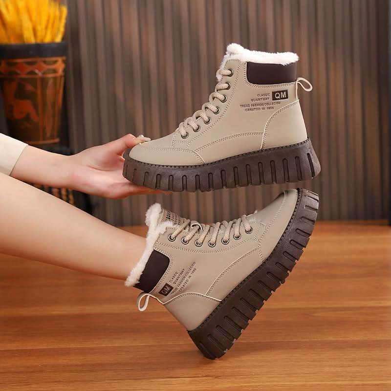 Ins Lace-up Snow Boots.