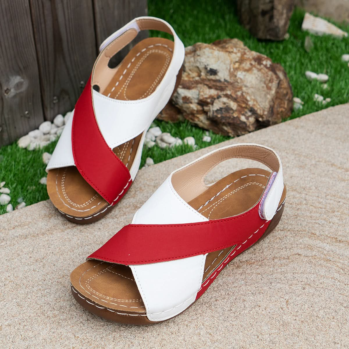 Summer Wedges Sandals Roman.