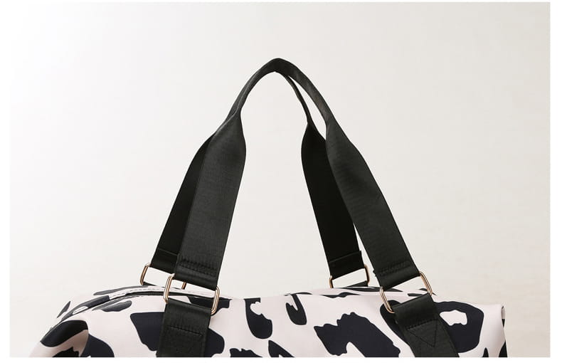 Women Travel Duffel Bag Cow Pattern Handbag