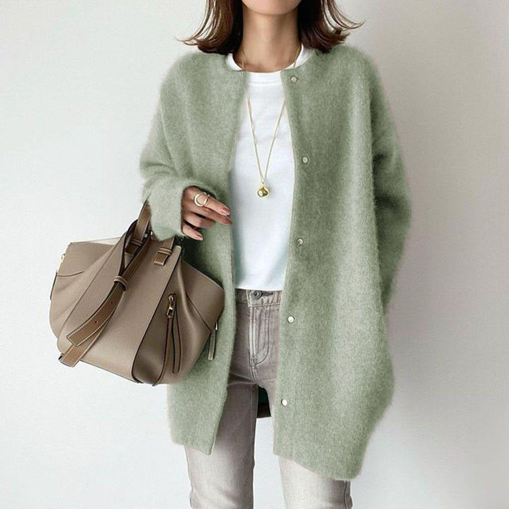 Cardigan Fashion Solid Color Coat Jacket Autumn