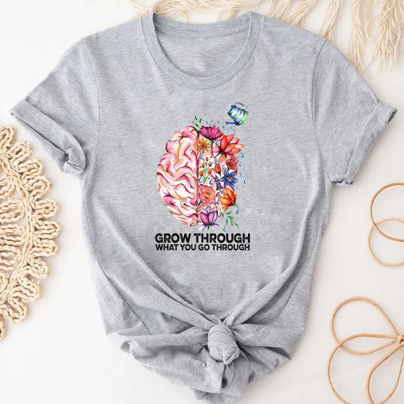 Women’s Coffee Cartoon Printed Clothing Top