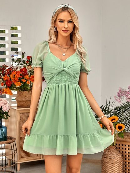 Casual Women's Spring And Summer Models V-Neck Solid Color Waist Short