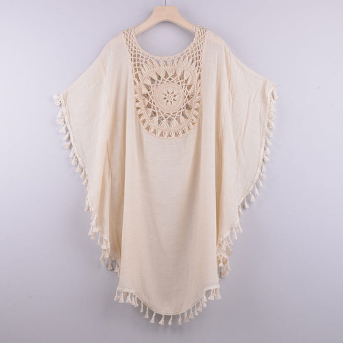 New Sexy Off Shoulder Hollowed Out Loose Fitting Oversized Tassel Biki