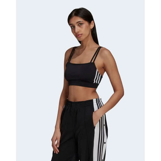 Adidas Top Black With Stripes.