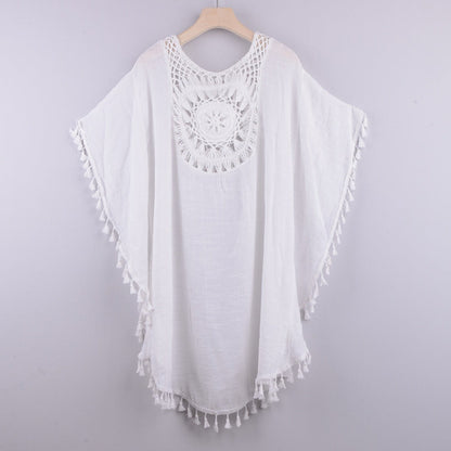 New Sexy Off Shoulder Hollowed Out Loose Fitting Oversized Tassel Biki