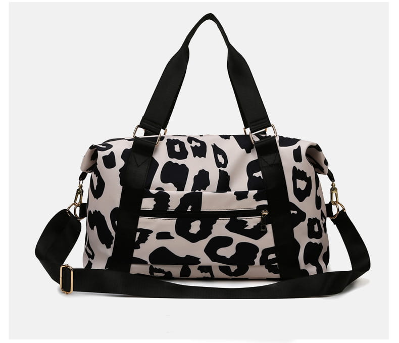 Women Travel Duffel Bag Cow Pattern Handbag