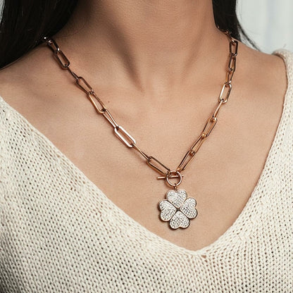 Lucky Four-Leaf Charm Necklace