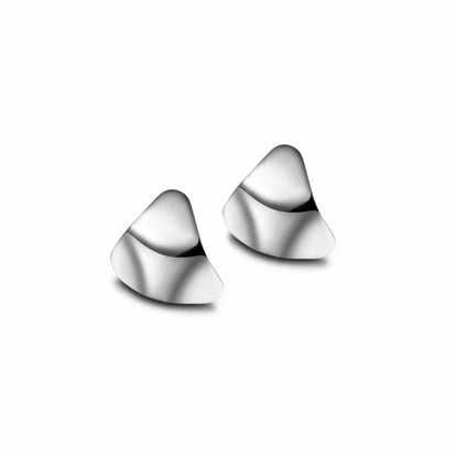 Curved Triangle Earrings