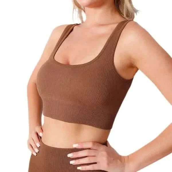 Brown Sporty Top.