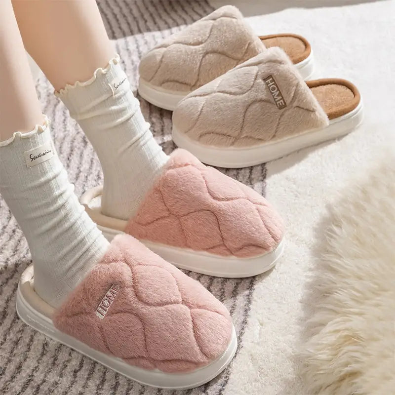 Plush Slippers Winter For Women