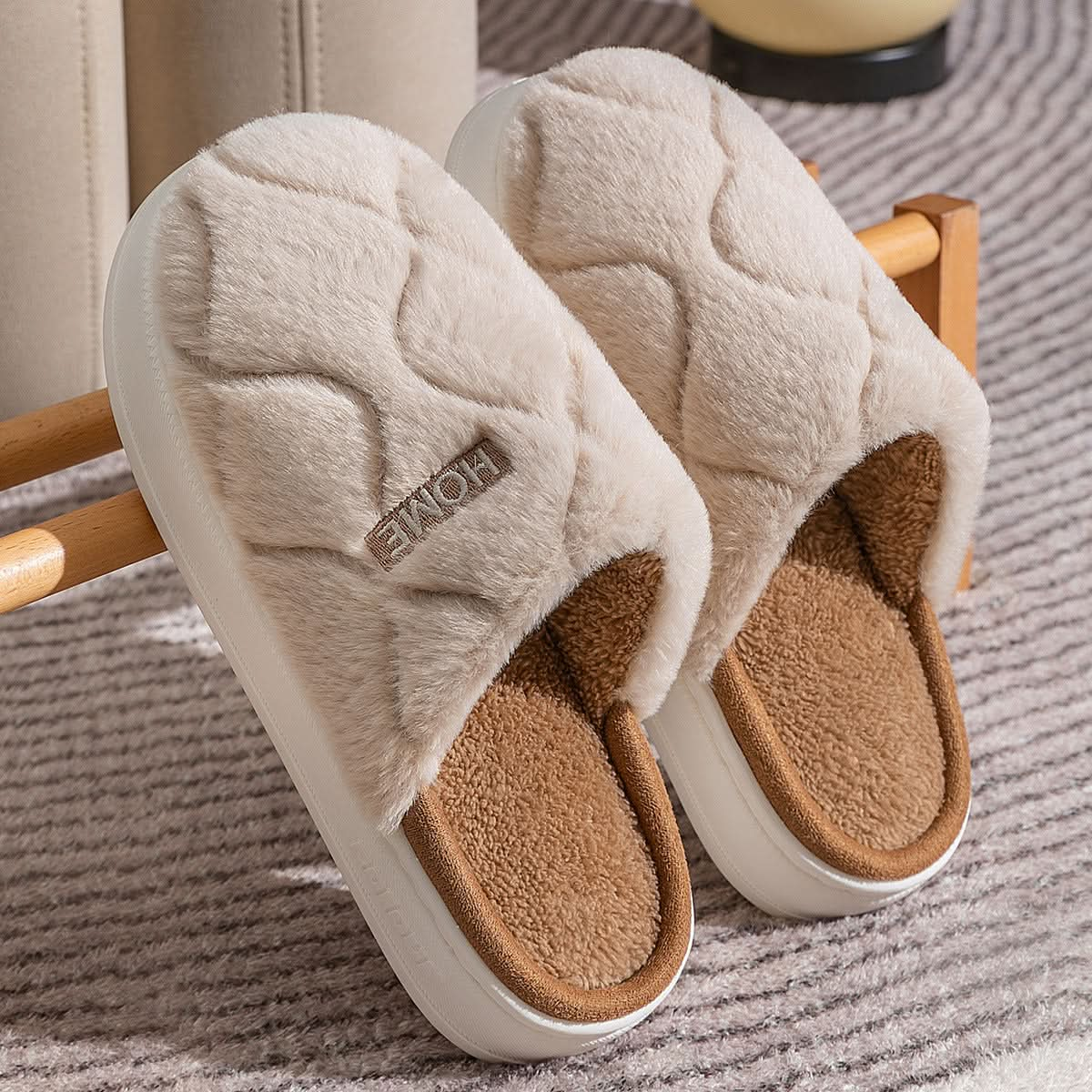 Plush Slippers Winter For Women.