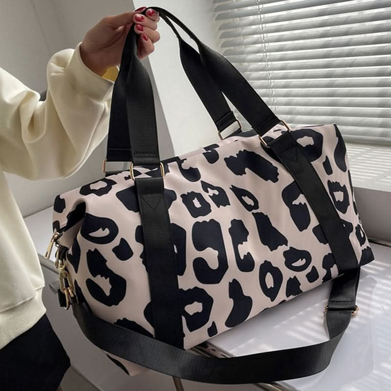 Women Travel Duffel Bag Cow Pattern Handbag.