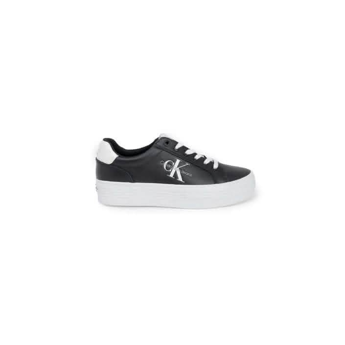 Calvin Klein Black Lace-up Sneakers for Modern Sophistication