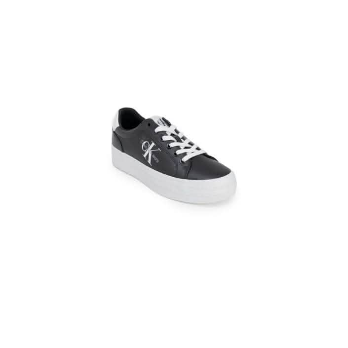 Calvin Klein Black Lace-up Sneakers for Modern Sophistication