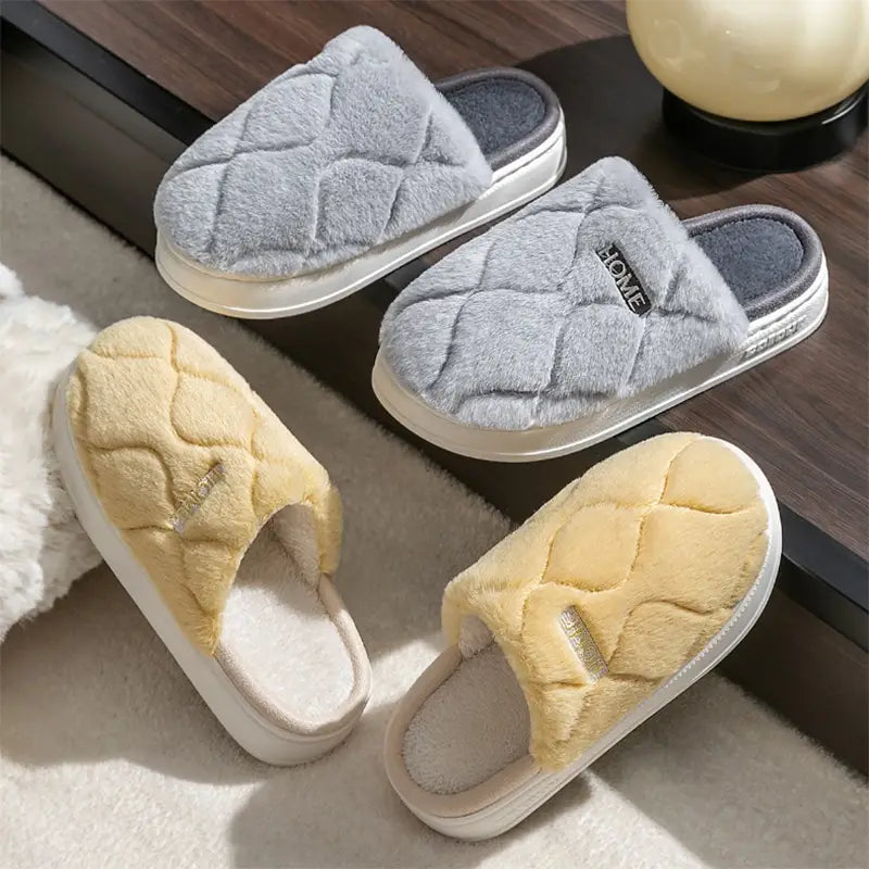 Plush Slippers Winter For Women