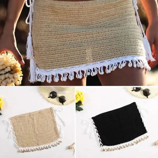 Beach short skirt bag hip skirt.