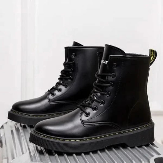 Comfortable Platform High-top PU Women's Dr Martens Boots.