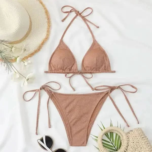 Fashion Bikini Split Bandage Swimsuit.