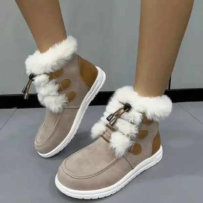 Fashion Suede Fleece Snow Winter Boots.