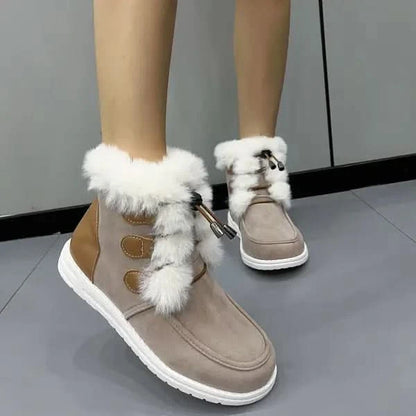 Fashion Suede Fleece Snow Winter Boots.