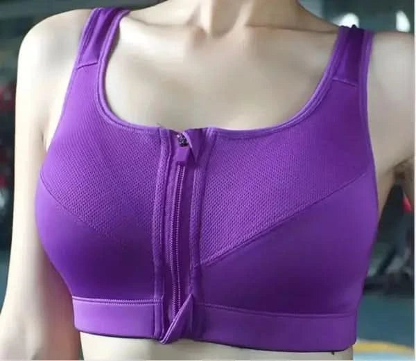 Fashionable And Simple Front Zipper Sports Underwear.