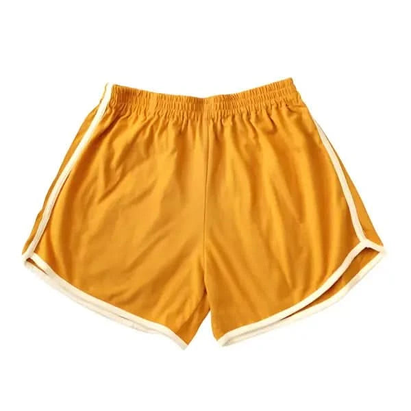 GIRL Seaside Runner Recycled Shorts, in Sunflower Yellow.