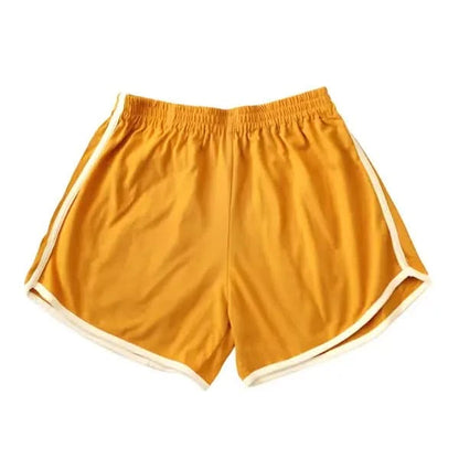 GIRL Seaside Runner Recycled Shorts, in Sunflower Yellow.