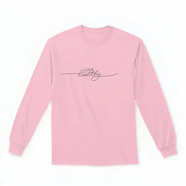 Live Healthy Design for Sweatshirt Pink / 2XL Womans Hoodies classy womens tips on fashion new women’s wear clothes