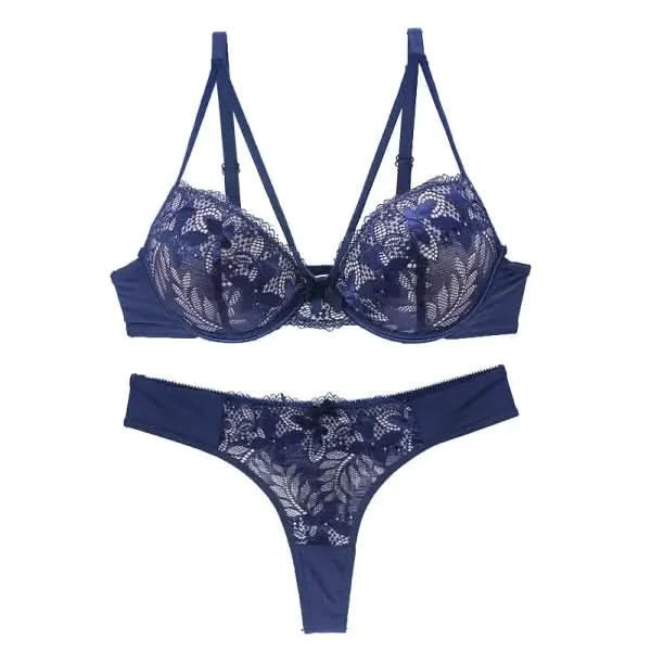 Push Up Underwear For Women Lace Bra Set.